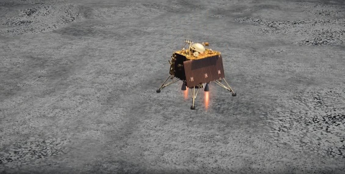 Vikram Lander to desecnt on the Moon on Saturday. (ISRO Video Screengram)