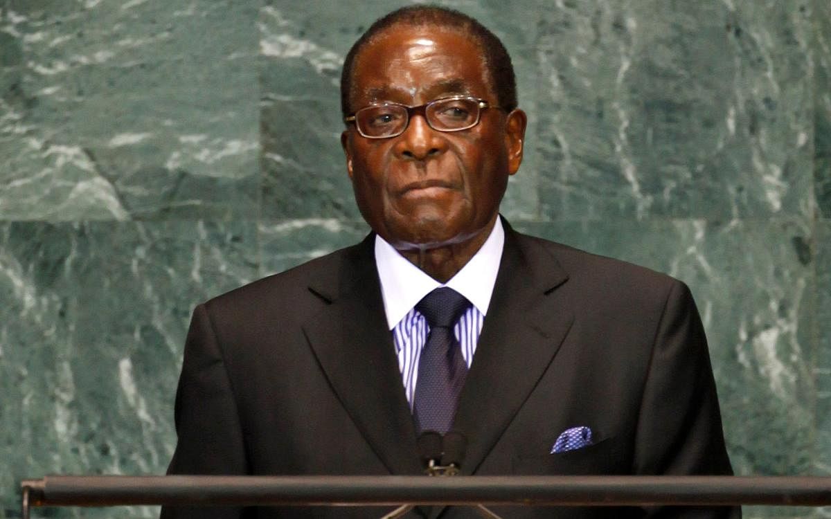Former President of Zimbabwe Robert Mugabe. (DH Photo)
