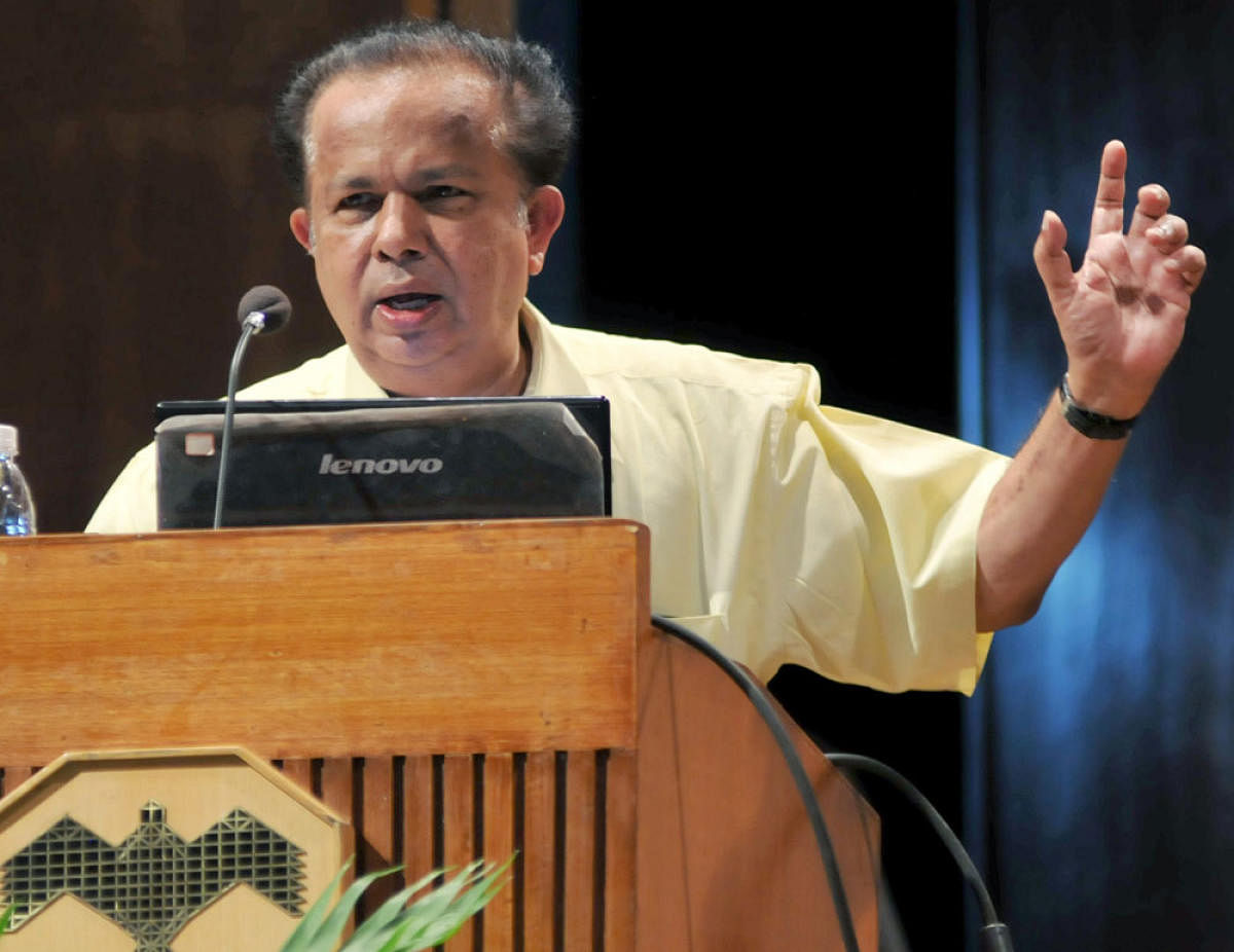 Former ISRO Chairman G Madhavan Nair. (DH File Photo)