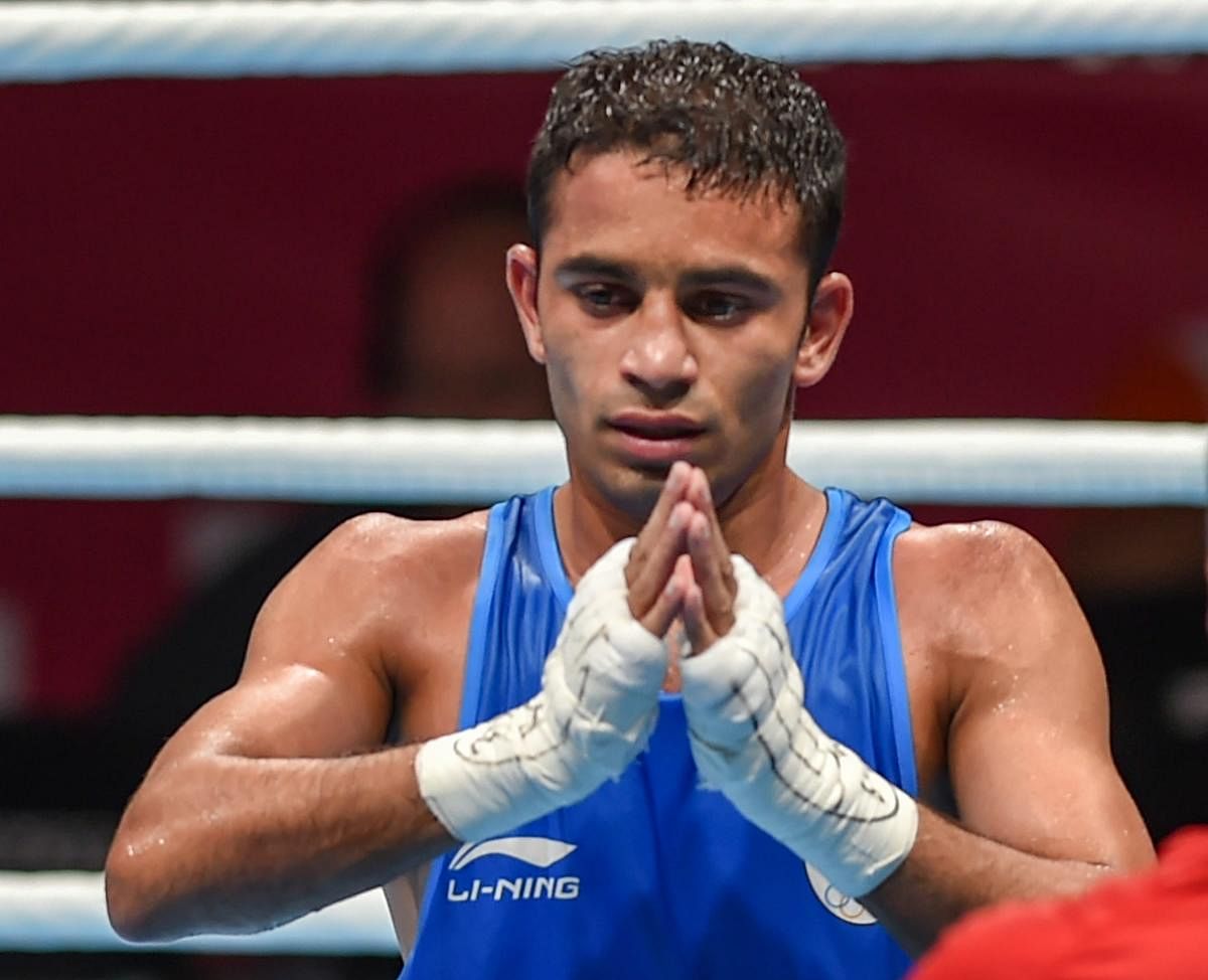 India's hopes will be majorly pinned on pint-sized dynamo Amit Panghal (52kg). The reticent 23-year-old from Haryana has been on a roll for more than a year. (PTI File Photo)