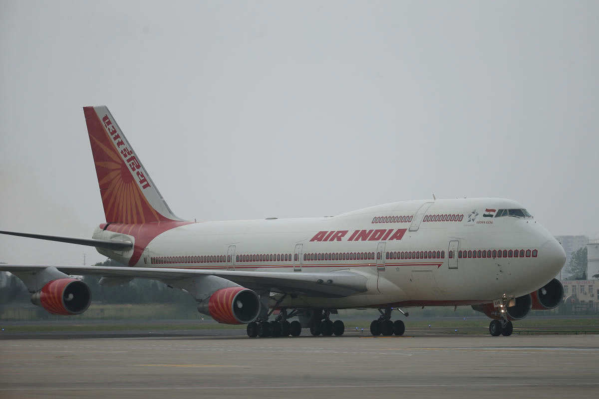 Air India plane. (Wu Hong/File Photo)