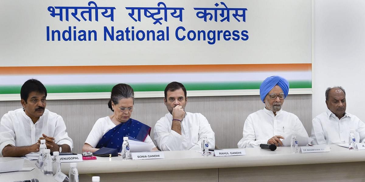 On the completion of 100 days of the Modi government, the opposition party posted various figures on its official Twitter handle to claim that the period has resulted in an economic slump. (PTI File Photo)