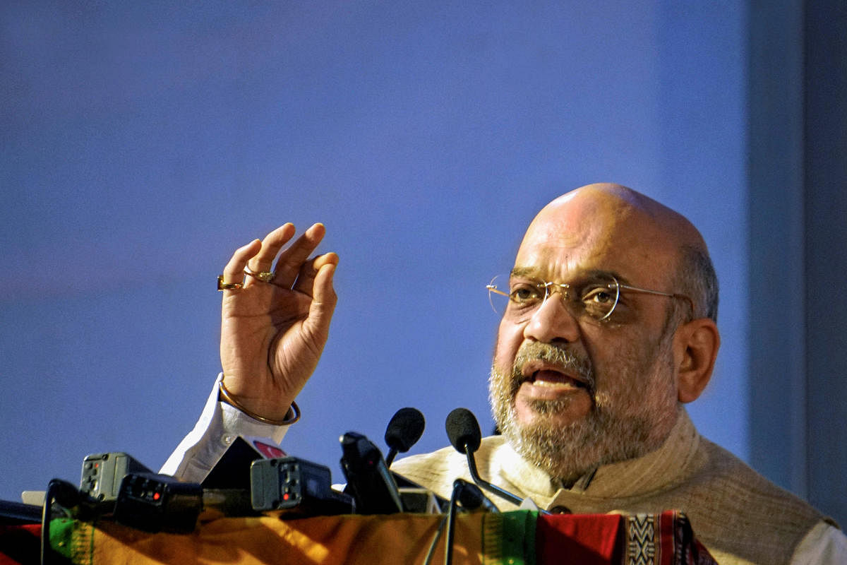 On the completion of 100 days of the Modi goverment, Shah also said within this period, it has taken several "historical decisions", including abrogation of special status given to Jammu and Kashmir under Article 370. (PTI File Photo)