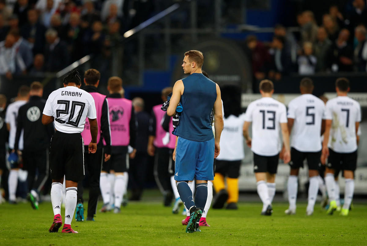 Germany had just begun to find their feet after a long period of recovery from their disastrous campaign at last year's World Cup. (Reuters Photo)