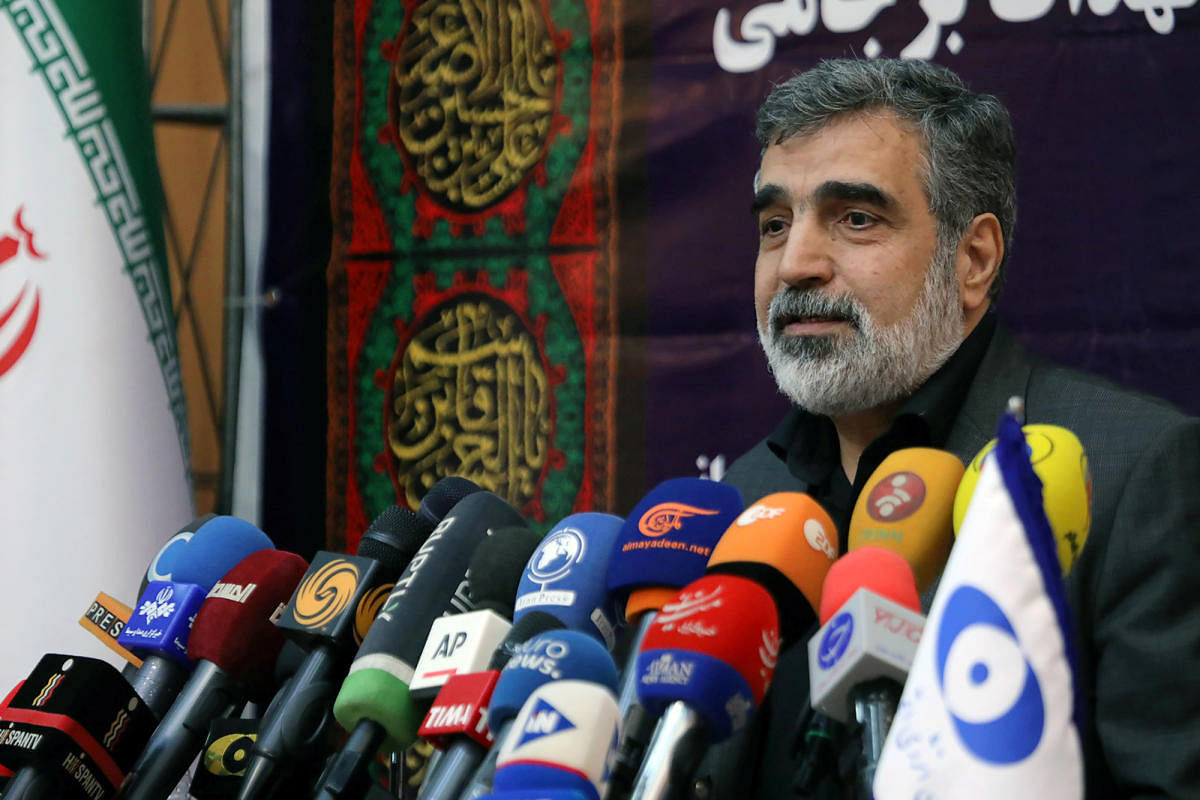 Behrouz Kamalvandi, spokesman for the Atomic Energy Organization of Iran speaks during a news conference in Tehran (Reuters Photo)