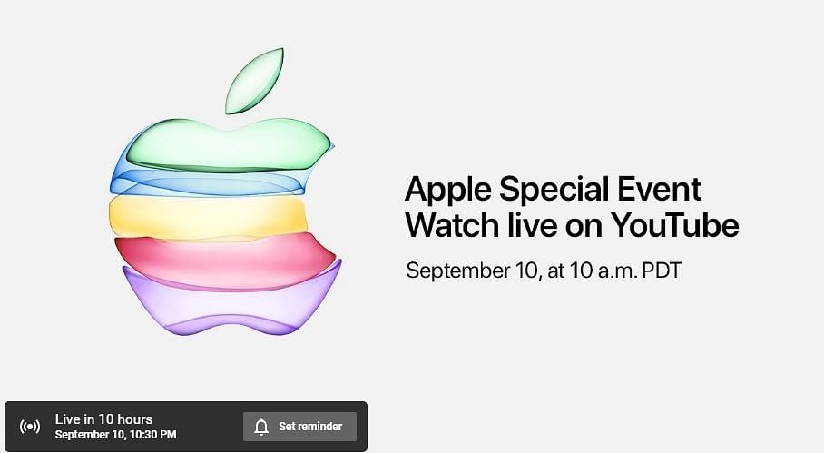 Apple for the first will stream the hardware announcement event on Google's YouTube video sharing platform