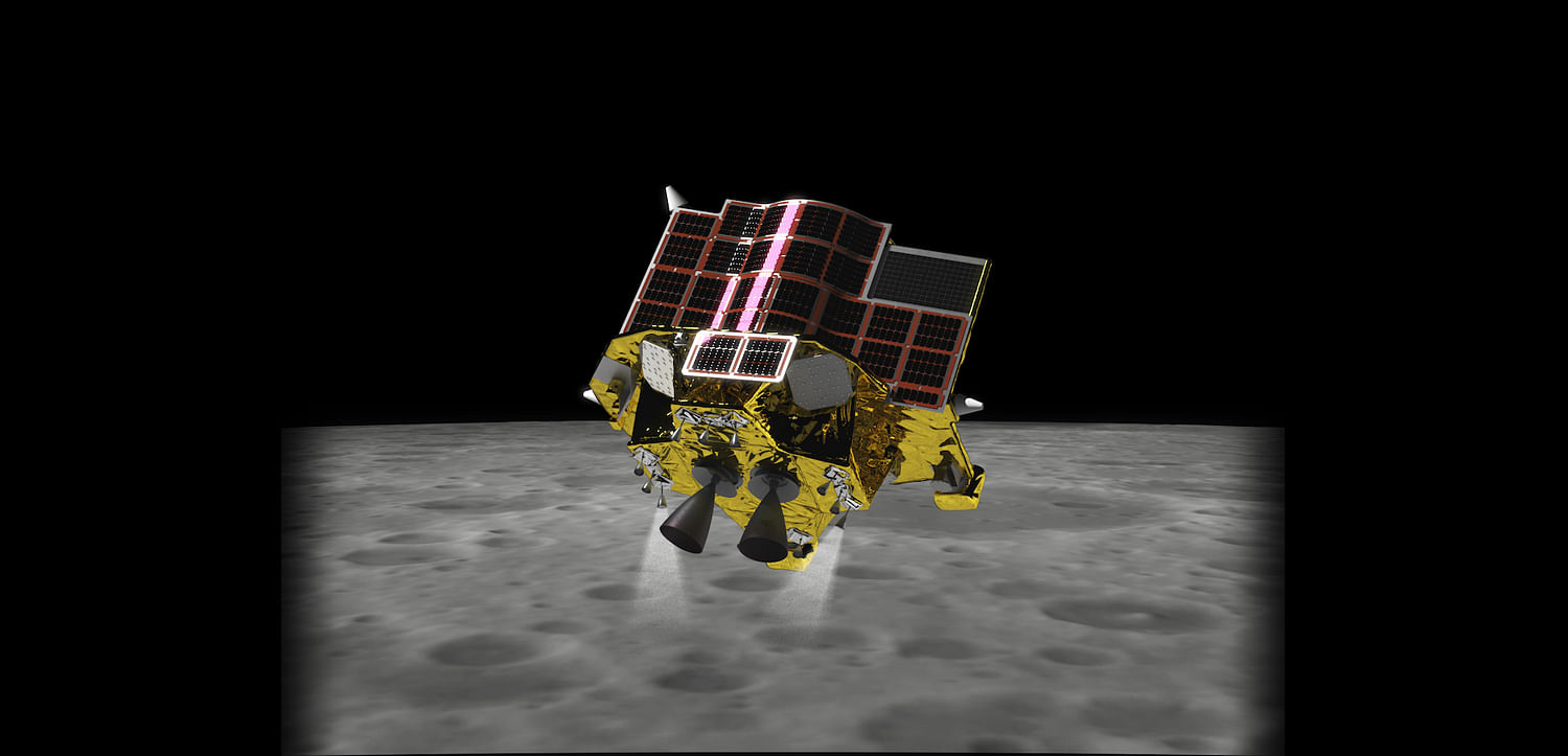 A representational image of a future moon lander with SLIM technology. (Photo/Embassy of Japan, New Delhi)