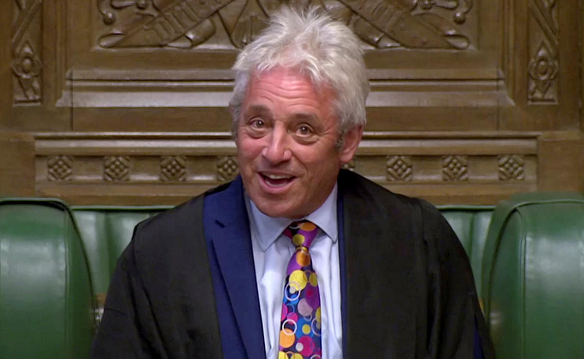 Speaker of the House of Commons John Bercow speaks in Parliament in London. (Screengrab: Parliament TV via Reuters)