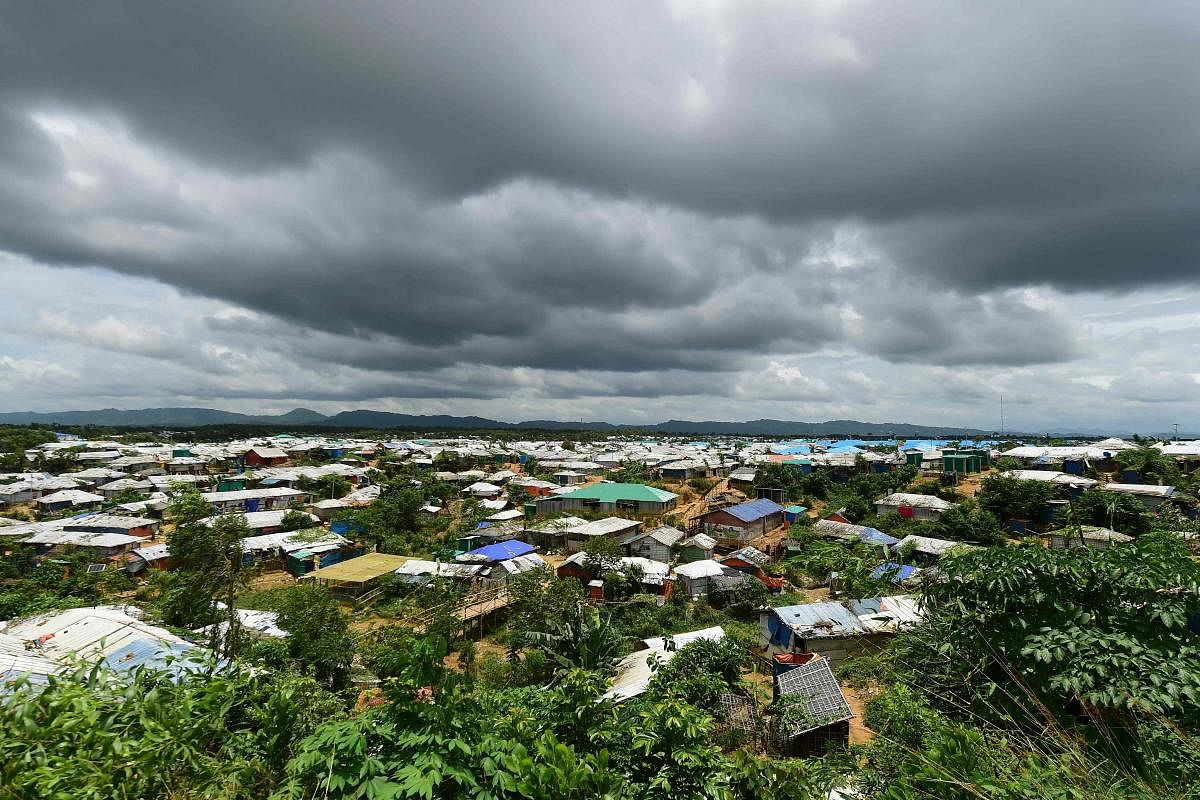 Kutupalong Rohingya refugee camp in Bangladesh's Ukhia district (Photo by FP)