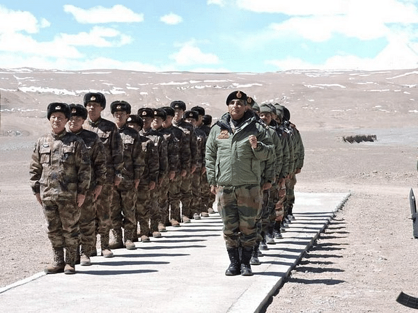 The faceoff between the soldiers of the two countries began on the northern bank of the 134-km-long Pangong lake soon after dawn. (Photo/ANI)
