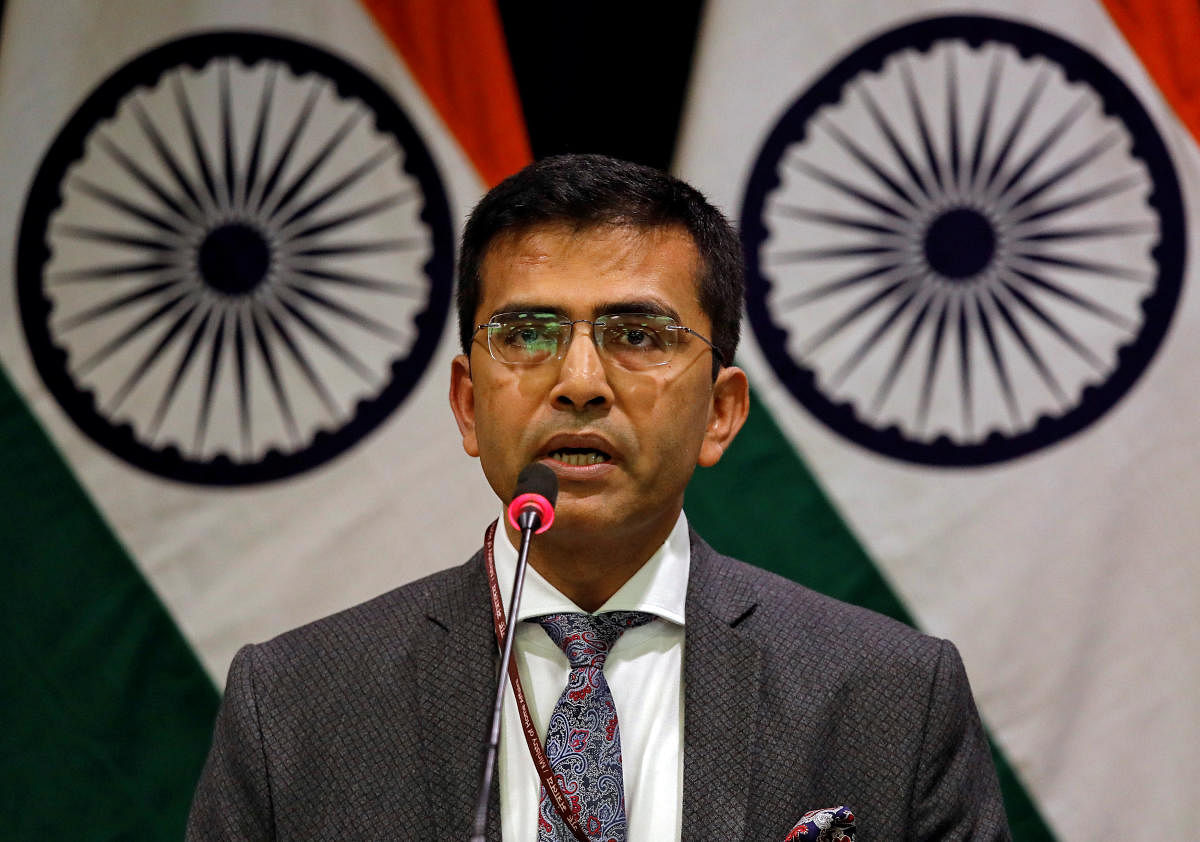 Raveesh Kumar, spokesman for Indian Foreign Ministry. (Reuters Photo)