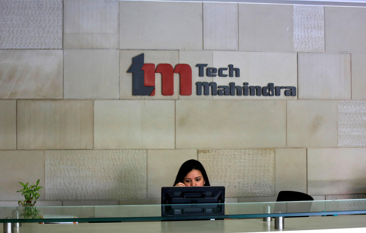 Tech Mahindra office building in Noida on the outskirts of New Delhi. (Photo by Reuters)