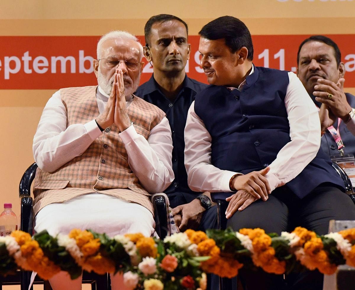 Maharashtra Chief Minister Devendra Fadnavis on Friday slammed opposition parties for blaming electronic voting machines (EVMs) for poll reverses, claiming voters have only Prime Minister Narendra Modi in mind. (PTI File Photo)