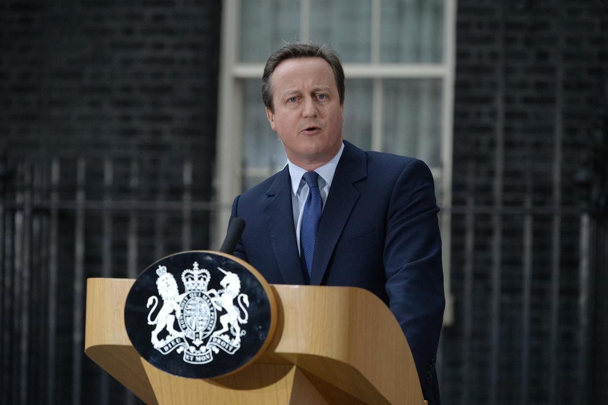 Former British prime minister David Cameron (AFP Photo)