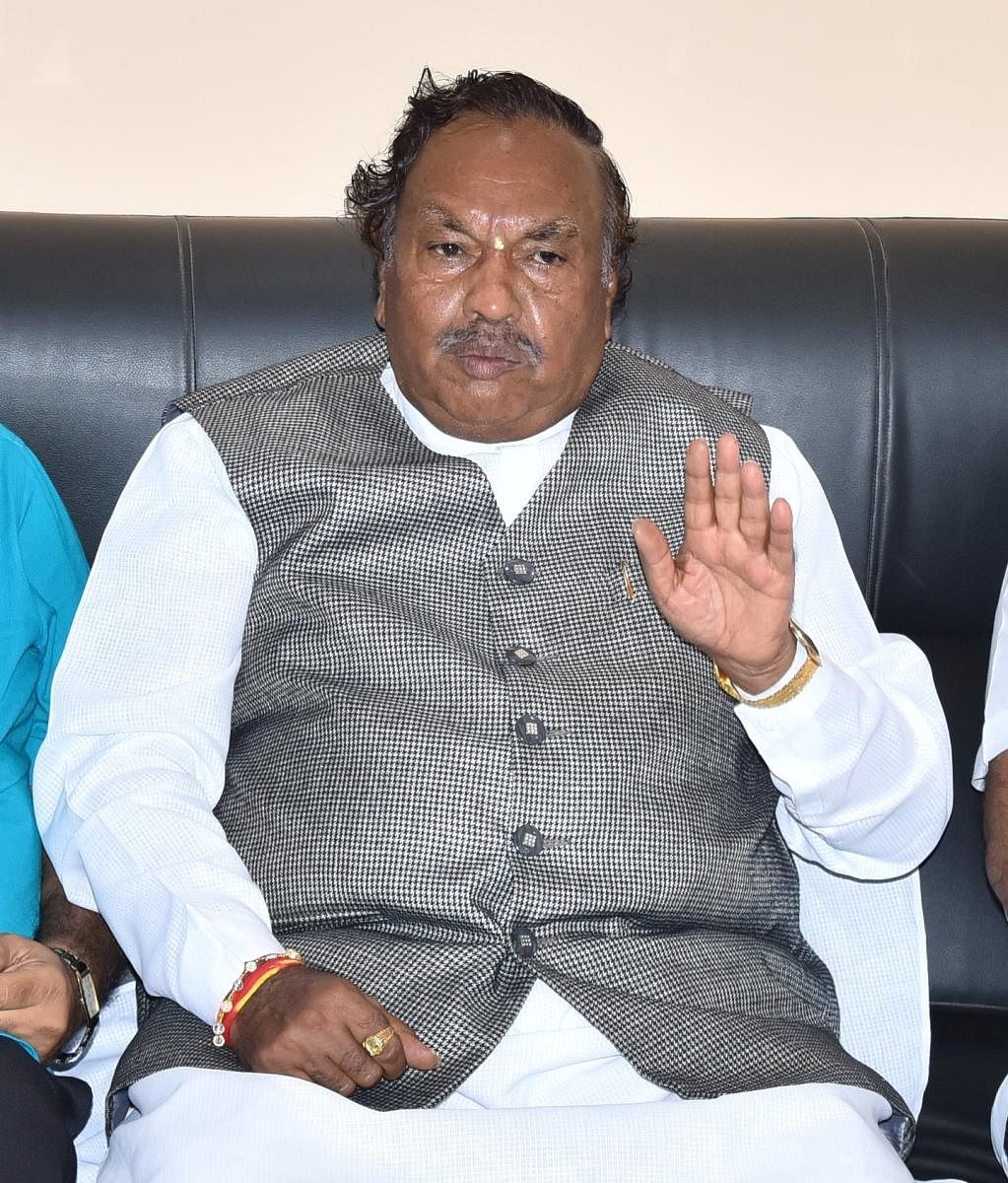 Karnataka Minister for Rural Development and Panchayat Raj K S Eshwarappa. (DH File Photo)