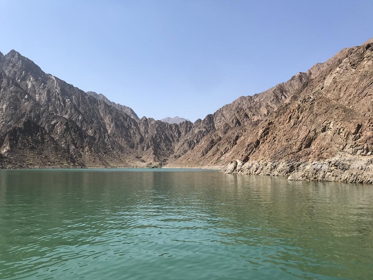 Hatta reservoir is a popular getaway from Dubai for boating, kayaking and hikes. PHOTOS BY AUTHORS