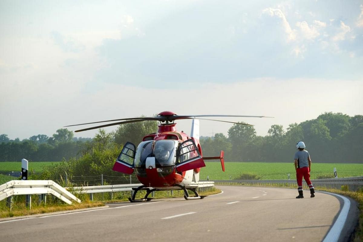 Air ambulances can help provide critical care to victims of highway accidents.