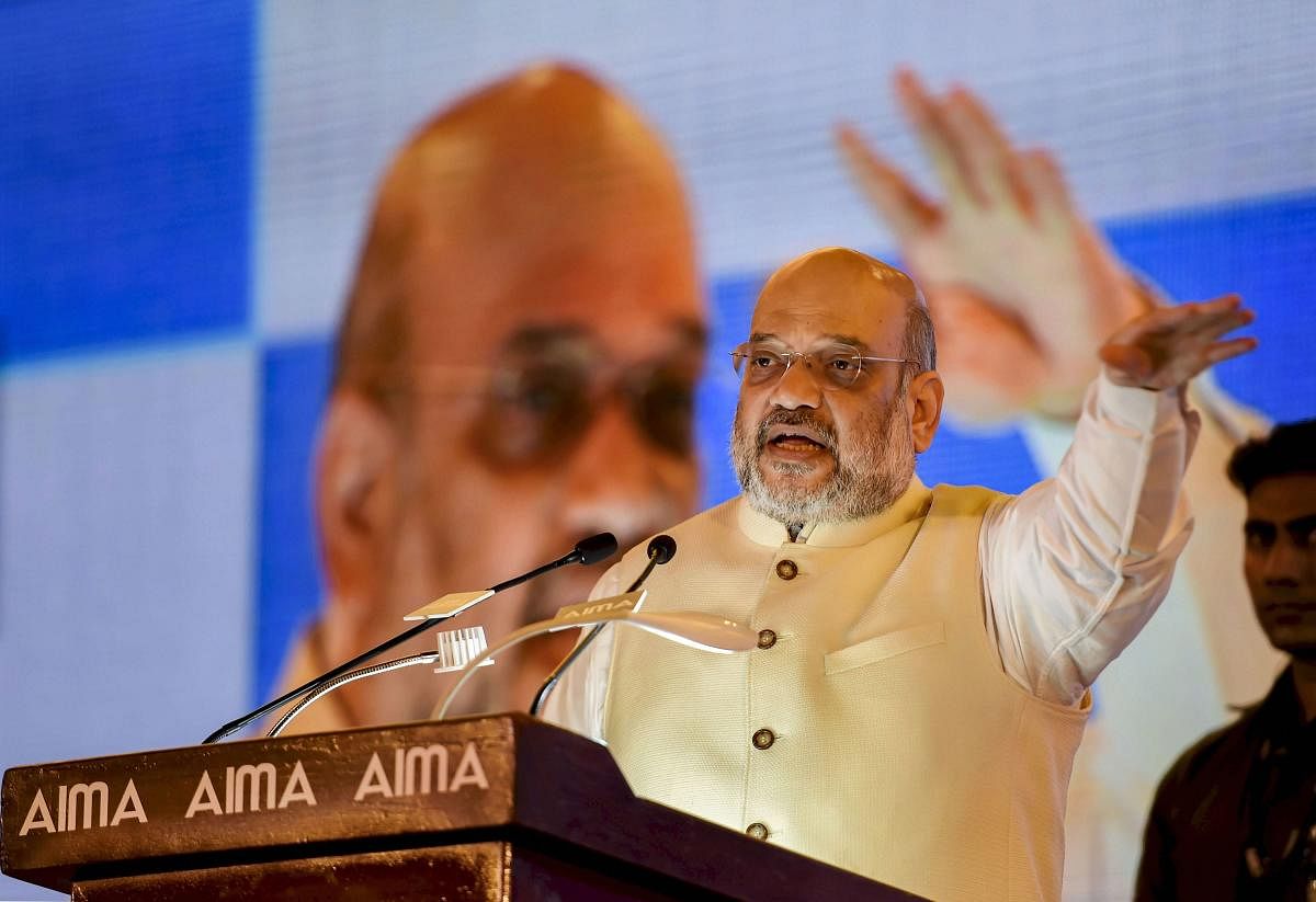 Shah also asserted that the situation in Jammu and Kashmir has been peaceful ever since the special status given to the state under 370 was abrogated on August 5. PTI Photo