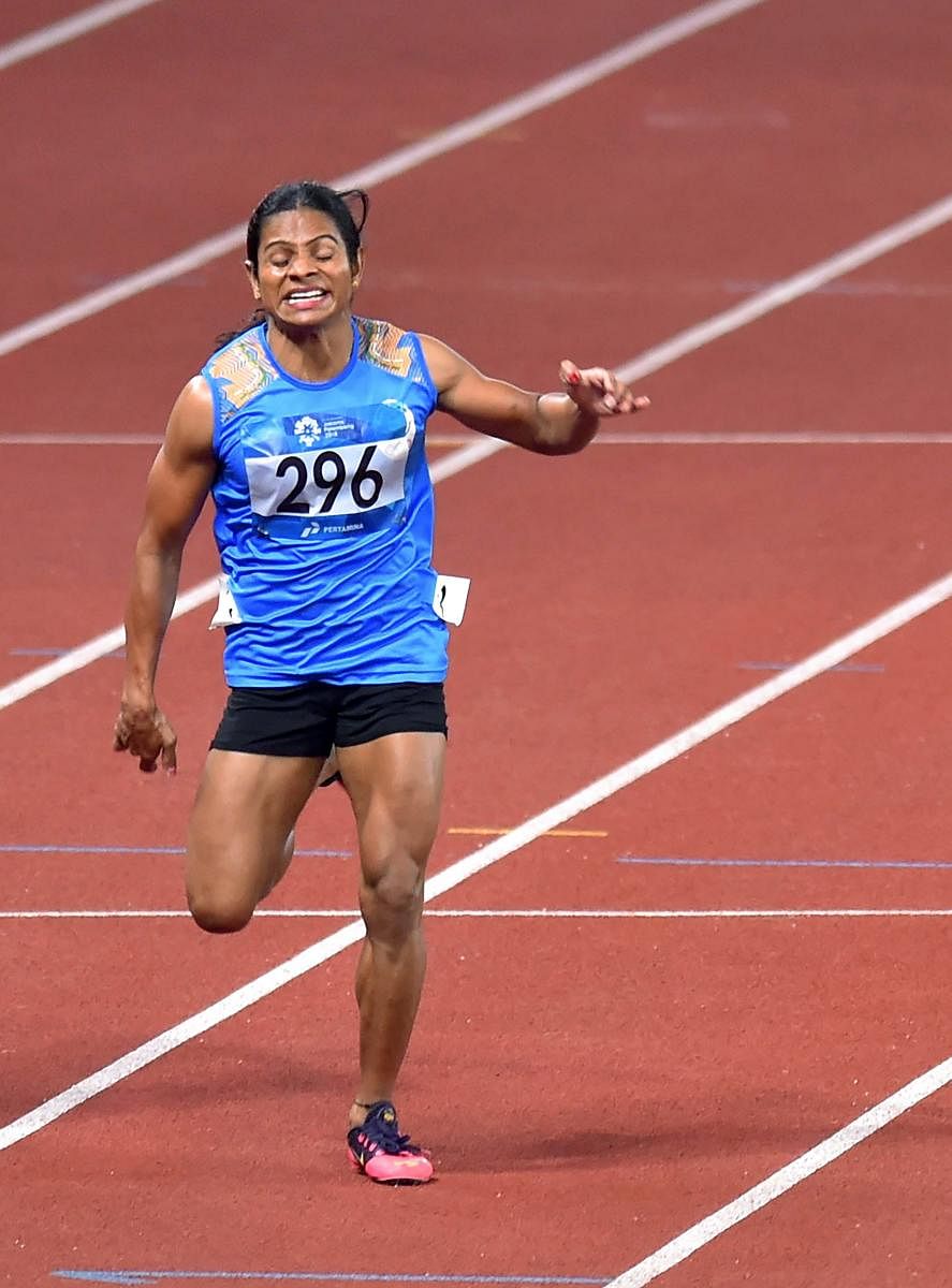 Sprinter Dutee Chand has had to battle extreme poverty and societal prejudices to overcome odd in life. (PTI FILE PHOTO)