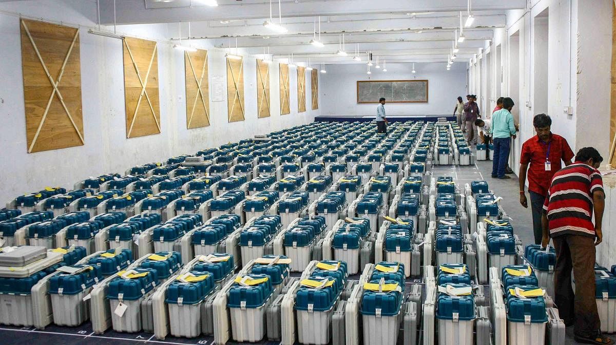 In around 400 of the 542 constituencies that went to polls this time, EVMs were supplied by BEL. The rest was supplied by ECIL, the company said. PTI file photo