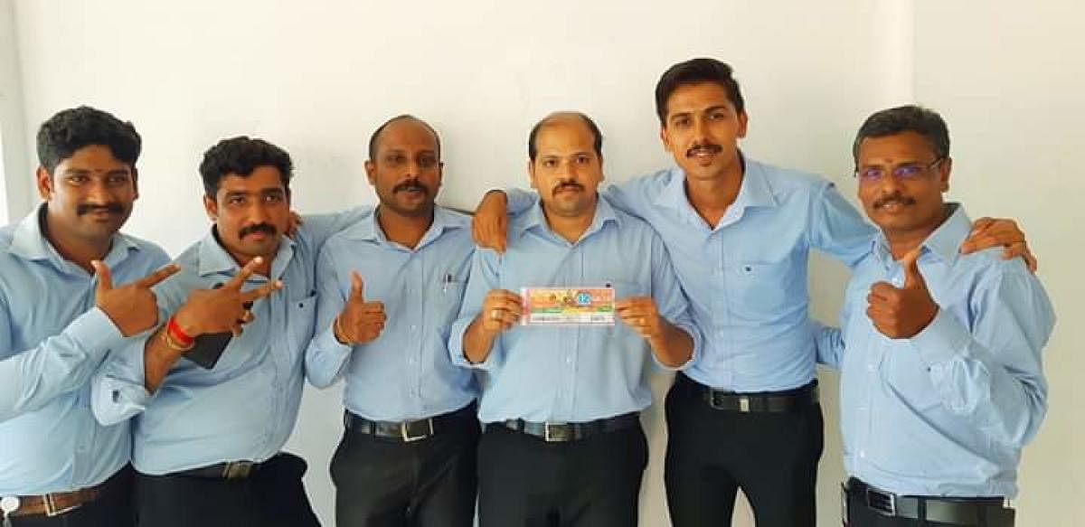 Six youths win Kerala's Rs. 12 crore Onam lottery. (DH | Arjun Raghunatha)