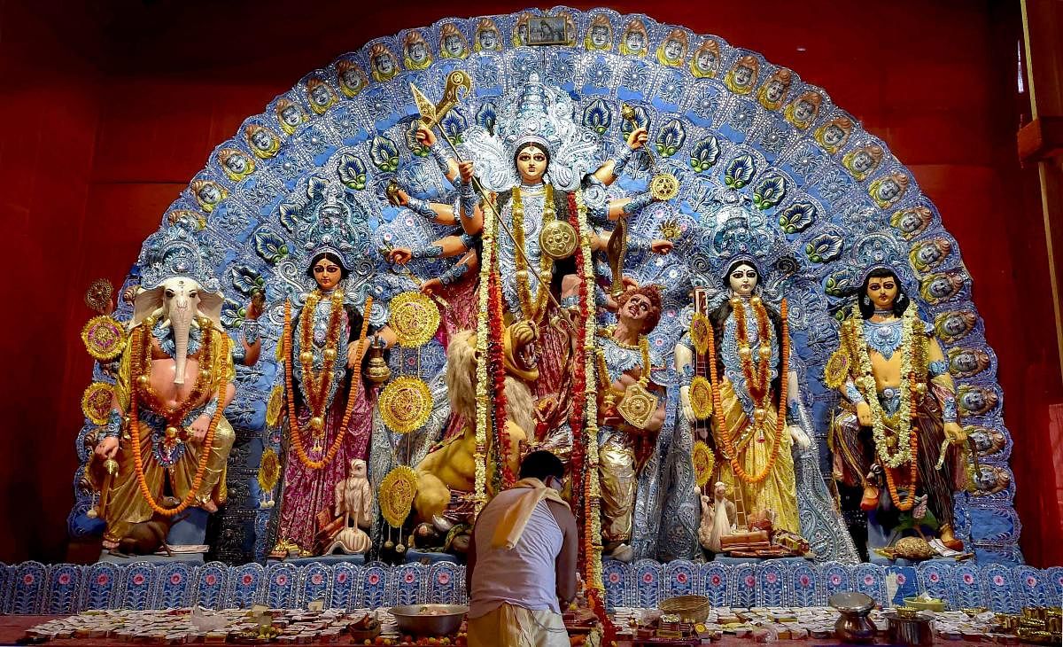 A representative picture of Durga Puja