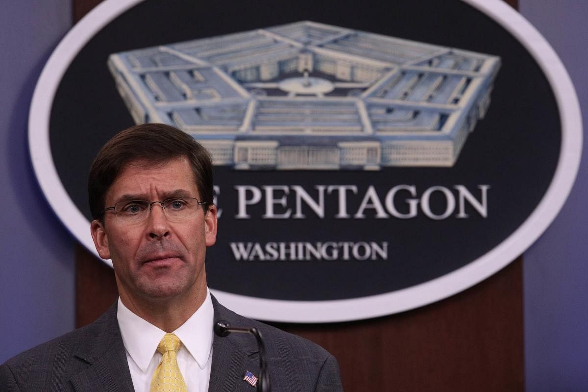 U.S. Secretary of Defense Mark Esper. (AFP Photo)