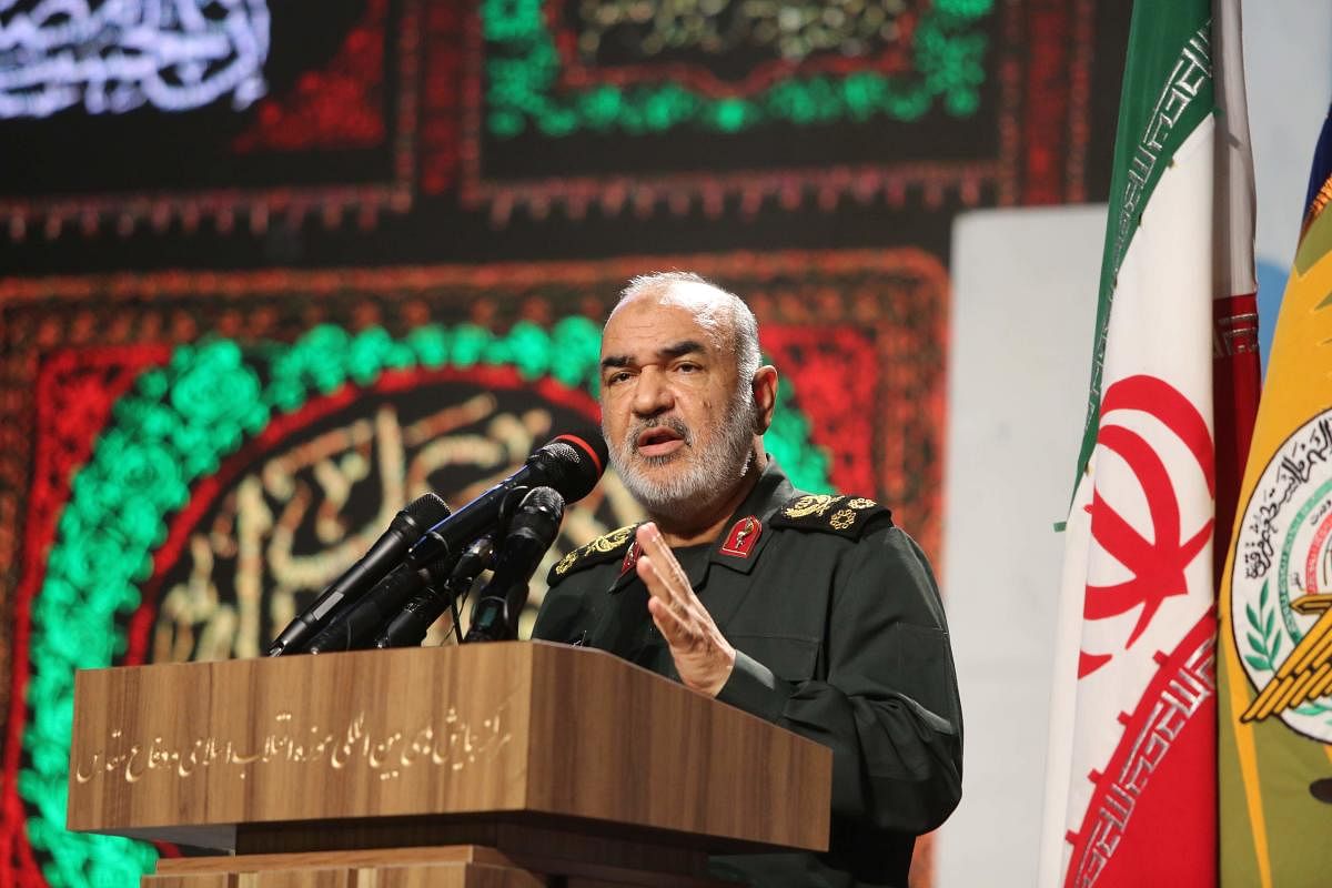 Iranian Revolutionary Guards commander Major General Hossein Salami. (Photo AFP)