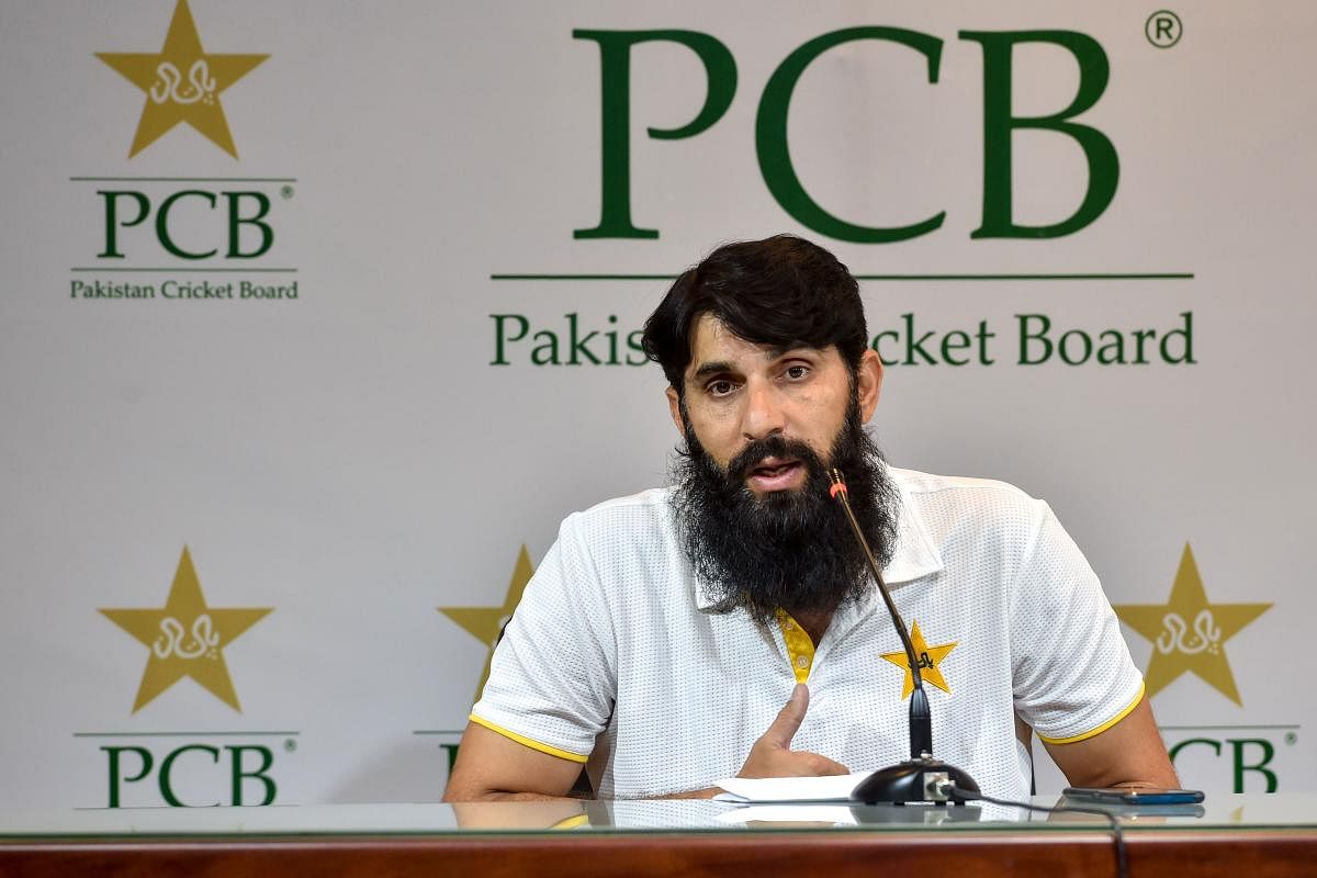 Pakistan's cricket head coach and chief selector, Misbah-ul-Haq. (AFP Photo)