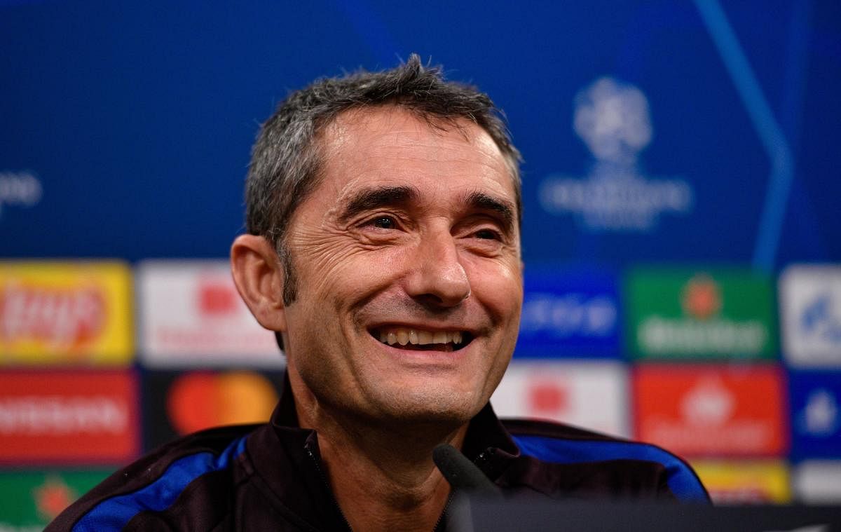 Barcelona's coach Ernesto Valverde. (AFP File Photo)