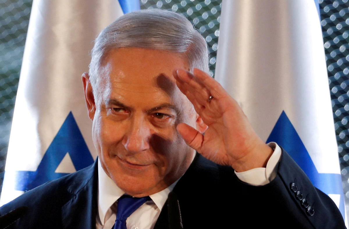 Following a deadlocked parliamentary election last week, a weakened Netanyahu reissued an offer to his centrist rival Benny Gantz for a unity government. Reuters File Photo