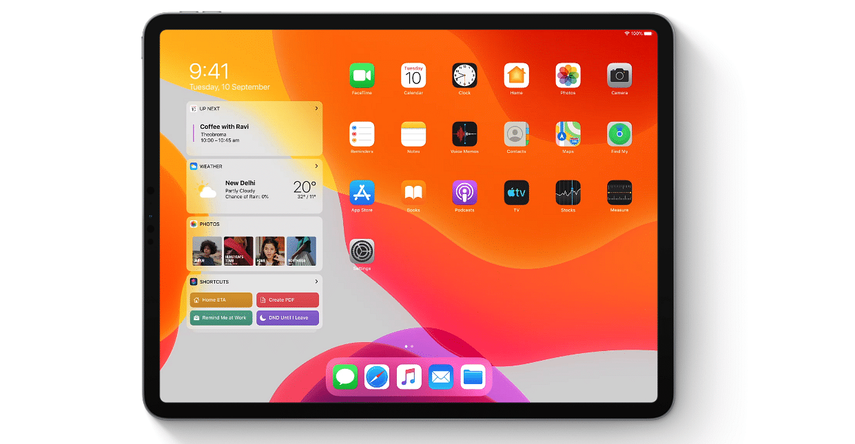 The new iPadOS Home Screen (Picture Credit: Apple)