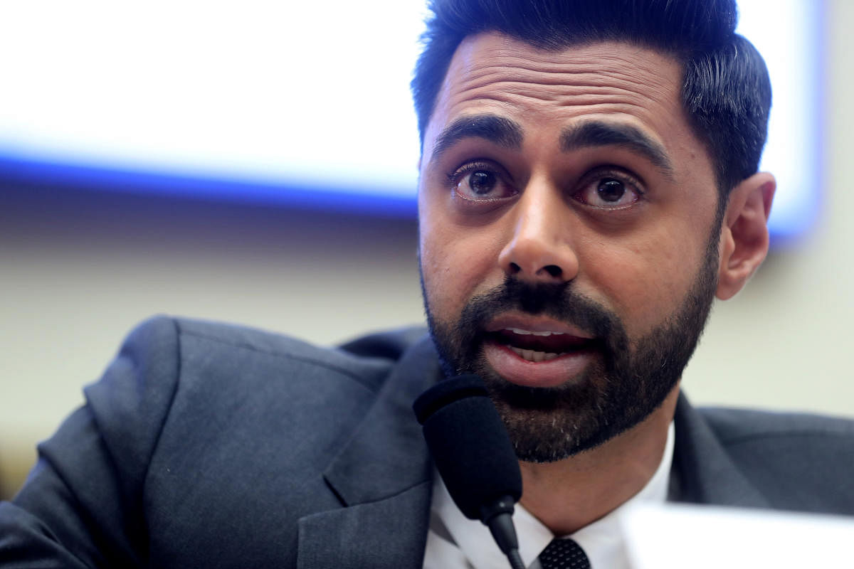 Comedian Hasan Minhaj testifies during a House Financial Services Committee hearing on student debt and student loan servicers, on Capitol Hill in Washington, U.S. (Reuters Photo)