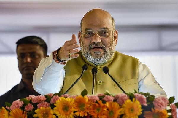 Home minister Amit Shah’s statement that Indians begun had begun doubting the efficacy of the multi-party system before the 2014 polls provoked a strong from the Opposition. (Photo/PTI)