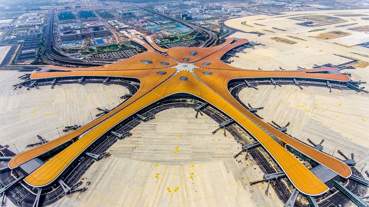A futuristic new airport in Beijing, which is expected to become one of the busiest in the world, was opened by President Xi Jinping on September 25, 2019. (Photo AFP)