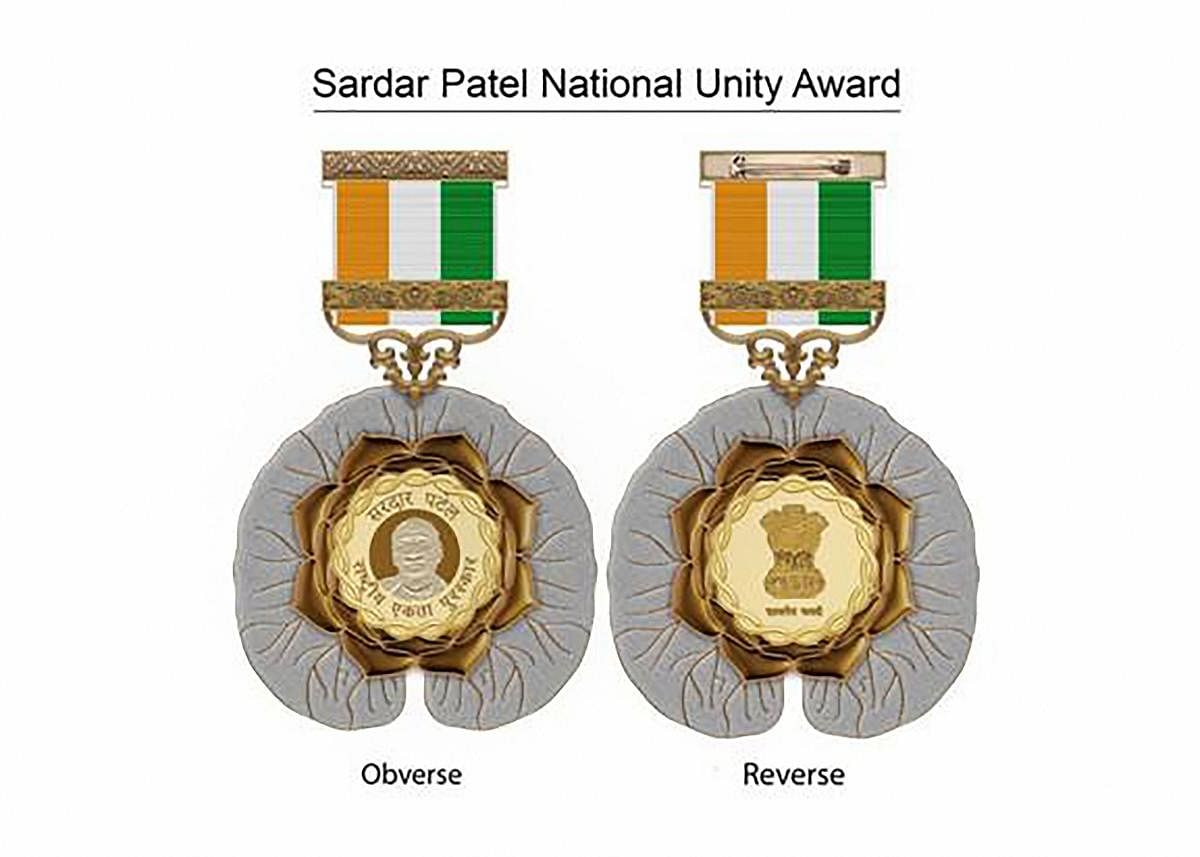 Government of India has instituted Sardar Patel National Unity Award, highest civilian award for contribution to 'Unity and Integrity of India'. (PIB/PTI Photo)