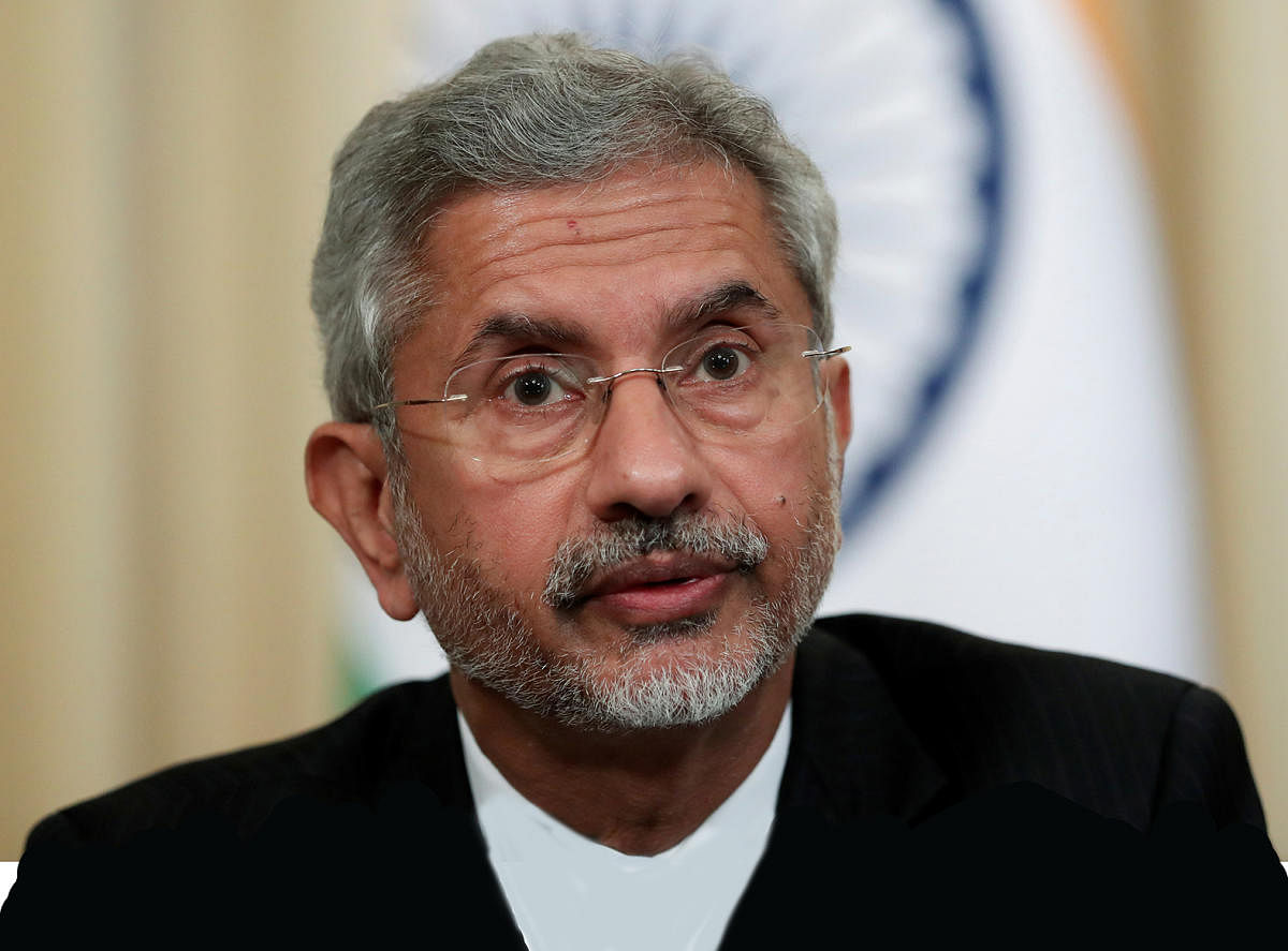 India's Foreign Minister Subrahmanyam Jaishankar attends a news conference after a meeting with Russia's Foreign Minister Sergei Lavrov in Moscow, Russia. (Reuters Photo)