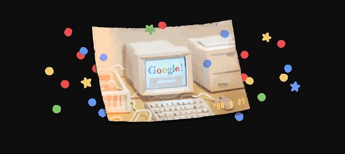 Google's 21st birthday doodle
