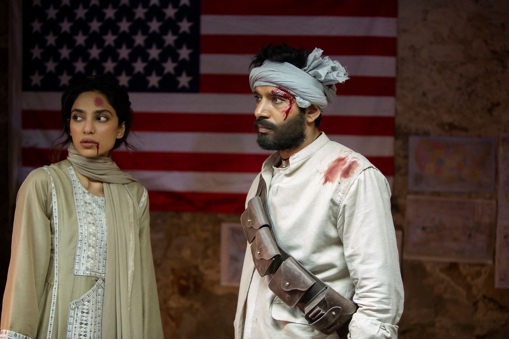 Sobhita Dhulipala and Vineet Kumar Singh in a scene from ‘Bard of Blood’, which dropped on Netflix on September 27.