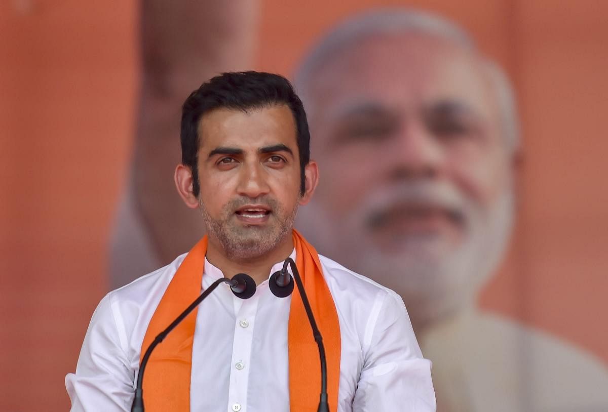 Gambhir, a BJP MP, was a director and brand ambassador of the joint project of Rudra Buildwell Reality Pvt Ltd and H R Infracity Pvt Ltd. (PTI File Photo)
