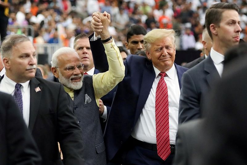 US President Donald Trump and India's Prime Minister Narendra Modi. (Reuters Photo)