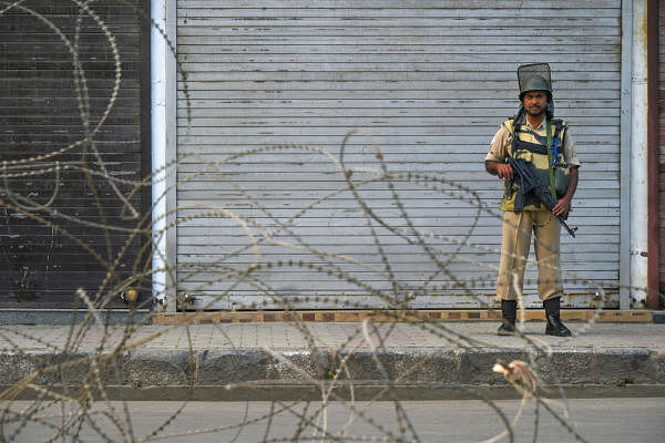 Shutdown in J&K after abrogation of Article 370. (Photo/PTI)