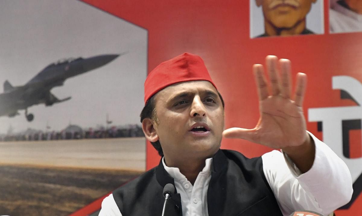 SP spokesperson Rajendra Chowdhury said the party's national president Akhilesh Yadav has decided to hold a programme at Mahatma Gandhi statue in Lucknow on October 2. Photo/PTI
