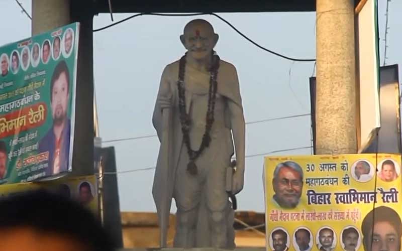 A scene from documentary 'Gandhi ka Champaran'. 