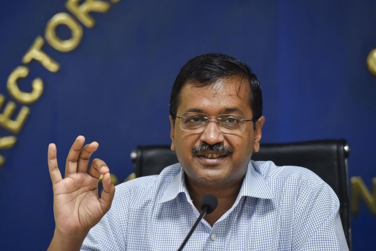Kejriwal announced that students will soon get "dengue kits" in schools which will include pamphlets about the campaign explaining how dengue mosquito breeds and how it can be avoided.  Photo/PTI