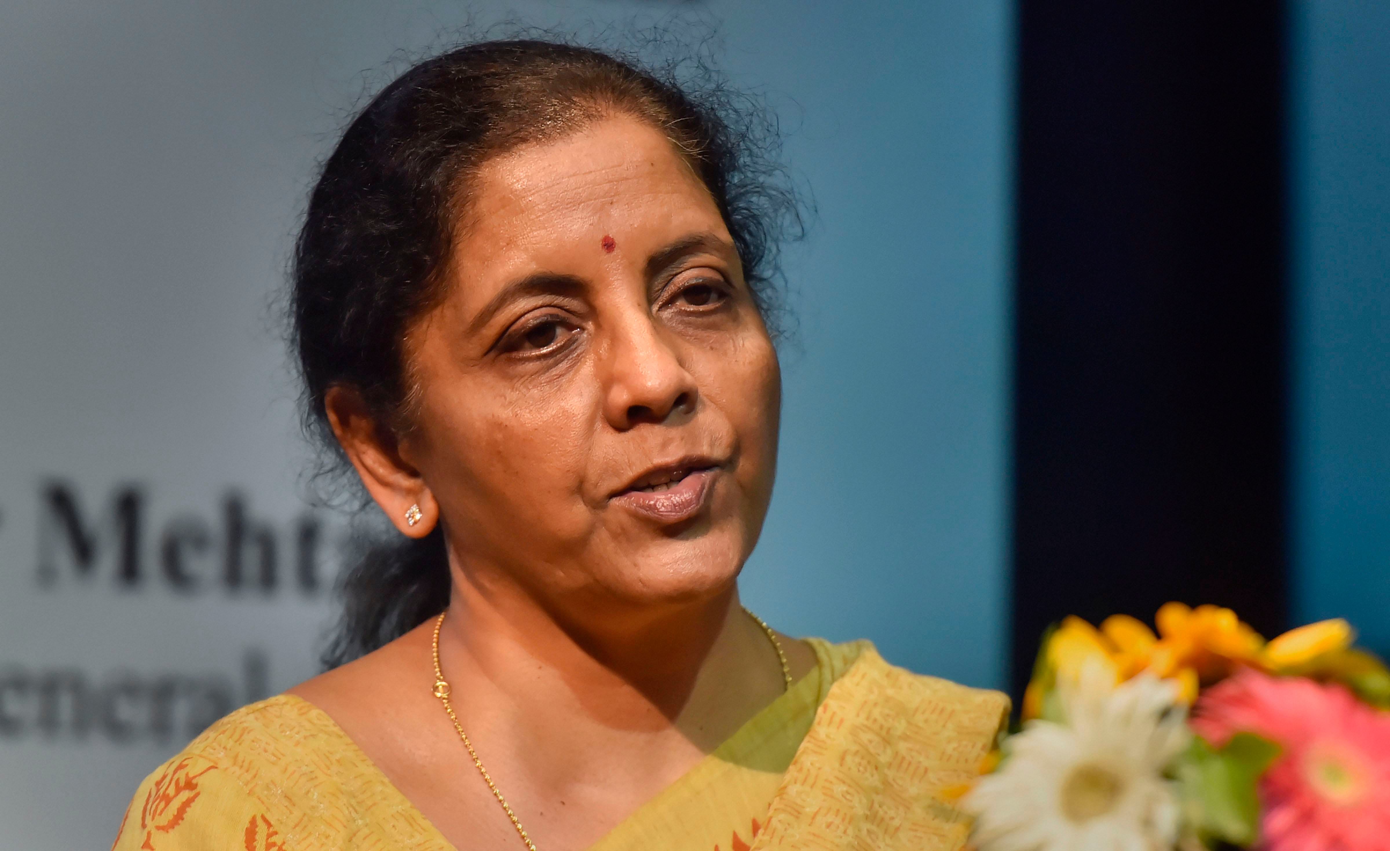 Finance Minister Nirmala Sitharaman