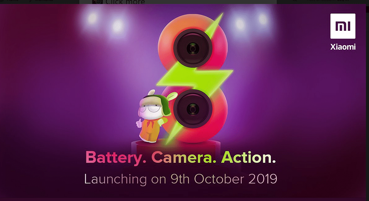 Xiaomi Redmi 8 India launch teaser (Picture Credit: Manu Kumar Jain/Twitter screengrab)