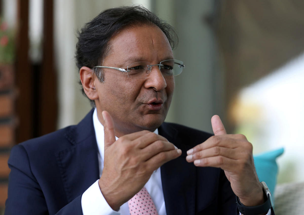 Ajay Singh, Chairman of Indian low-cost carrier SpiceJet Ltd, speaks during an interview with Reuters in New Delhi, India October 4, 2019. (REUTERS)
