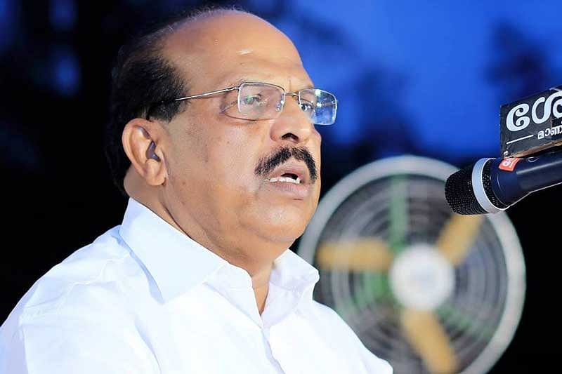 While the Congress-led UDF has demanded that a case be registered against PWD minister G Sudhakaran for "insulting womanhood" with his remarks, Usman and UDF workers observed a fast protest in Aroor on Saturday. (Courtesy: Facebook)