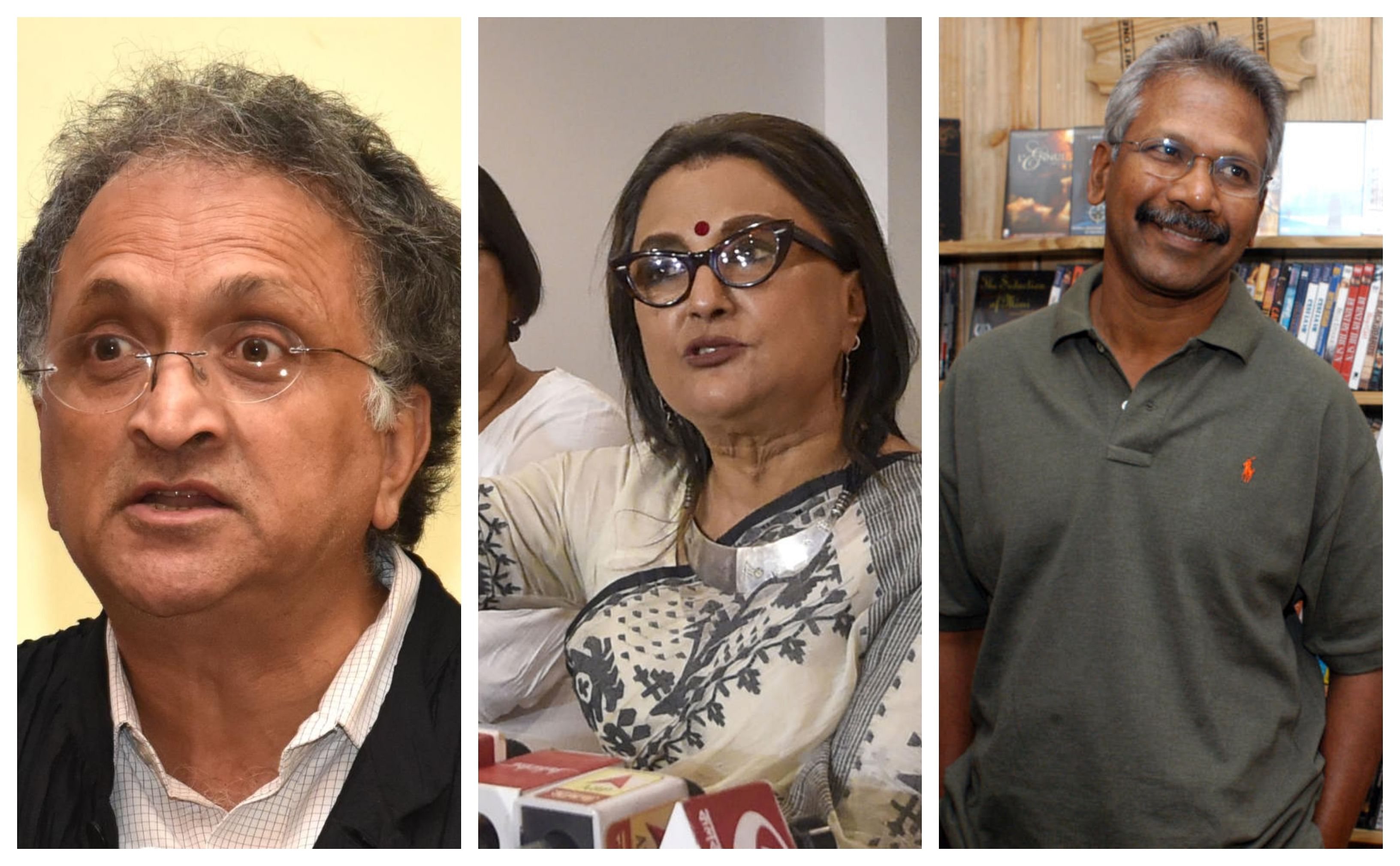 (From Left to Right) Ramachandra Guha, Aparna Sen and Mani Ratnam
